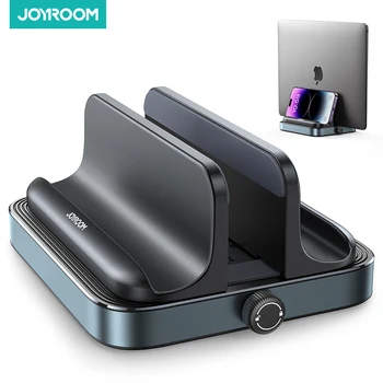 Vertical Laptop Stand Phone Monut Holder Desktop Stand Holder with Adjustable Dock Fits MacBook/HP/Dell Book JR-ZS374