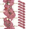 10PCS Gauze Table Runner Wedding Semi-Sheer Vintage Cheesecloth Dining Party Christmas Banquet Arches Cake Wholesale Table Decor 4