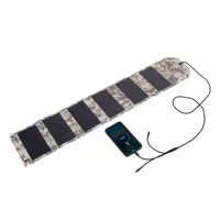 Panneau solaire pliable 60W/80W/100W, chargeur solaire portable étanche 5V USB pour téléphone portable, batterie externe, camping, utilisation en extérieur 5