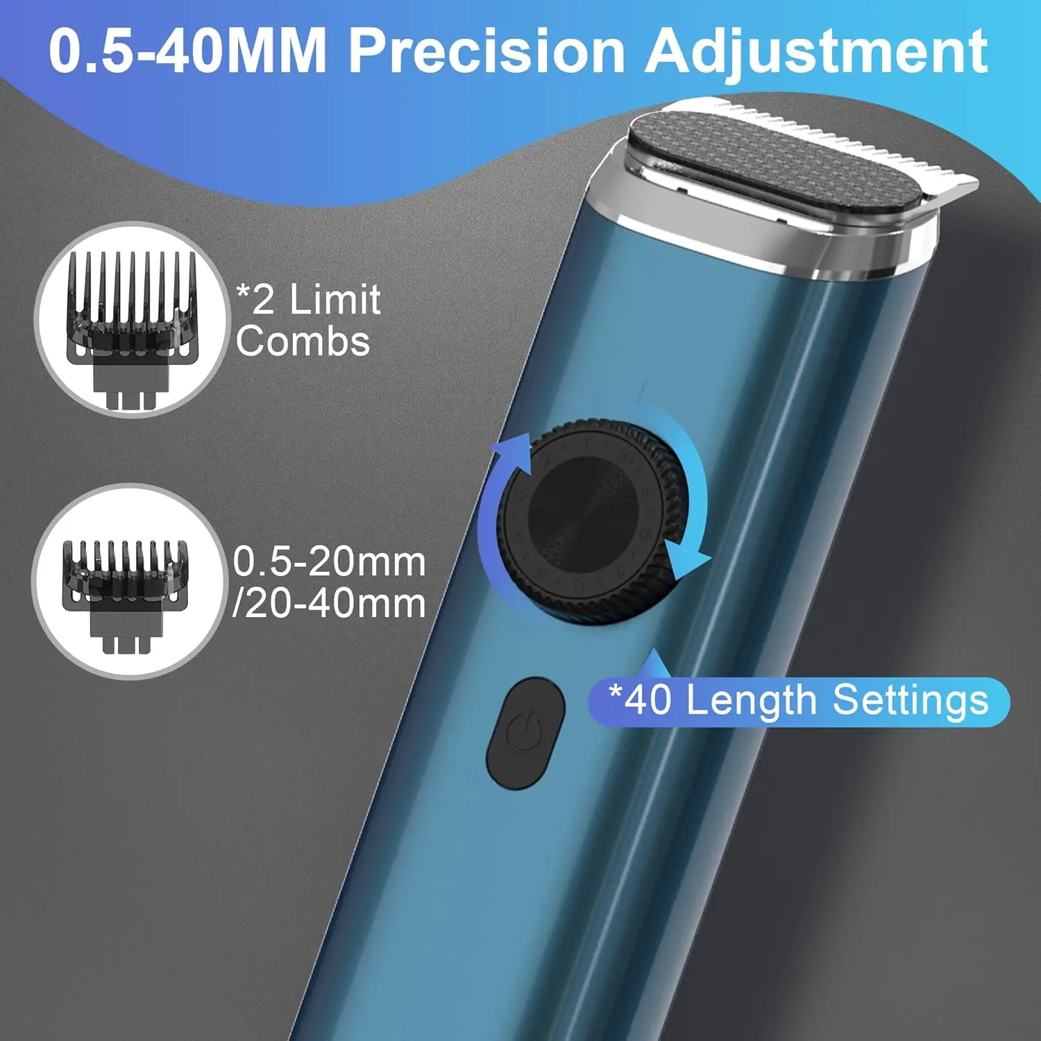 Sejoy Beard Trimmer for Men Cordless Nose Hair Trimmer Waterproof Hair Clippers and Trimmers Set Electric Razor 6