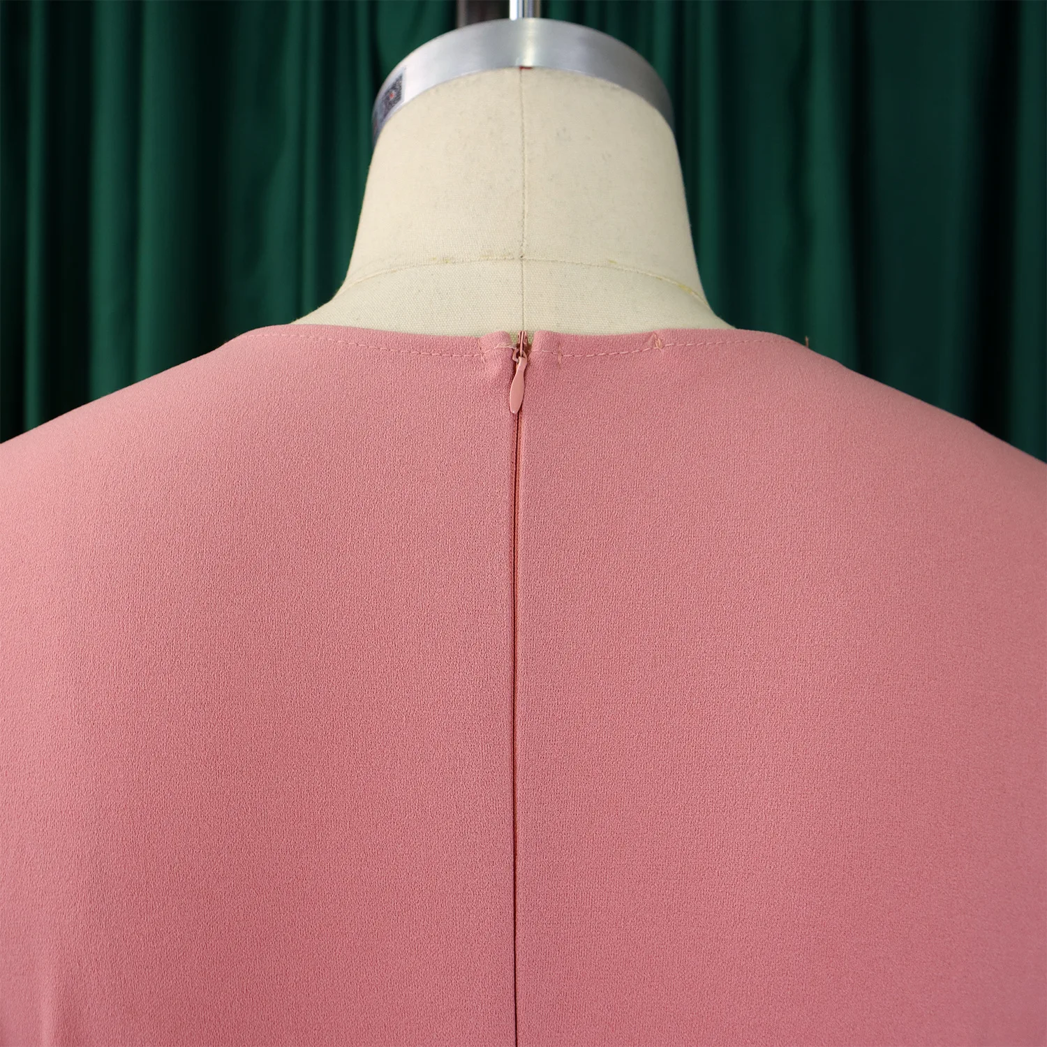 XIOCEAN Elegant Office Dresses Pleated for Woman Notched Collar Half Sleeve Belt Waisted Mid Calf Afircan Business New Robe