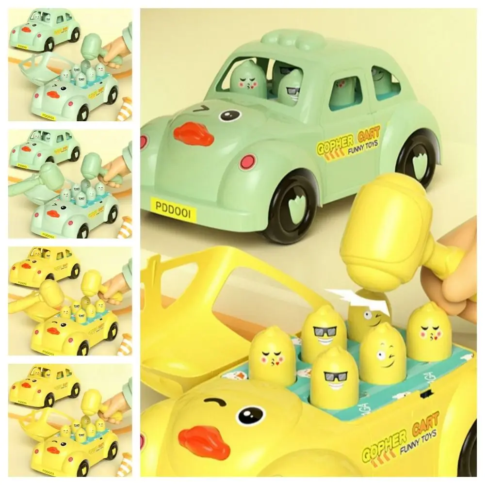 

Animals Whack-a-mole Game Car Interactive Cartoon Knocking Hammering and Pounding Toys ABS Inertial Parent-child