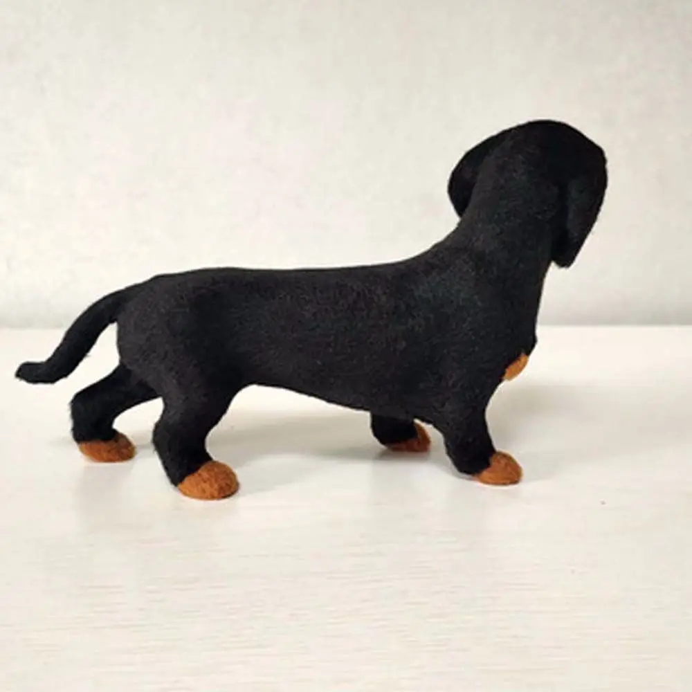 Simulation Dachshund Animal Model Stuffed Toy Pet Dog Handmade