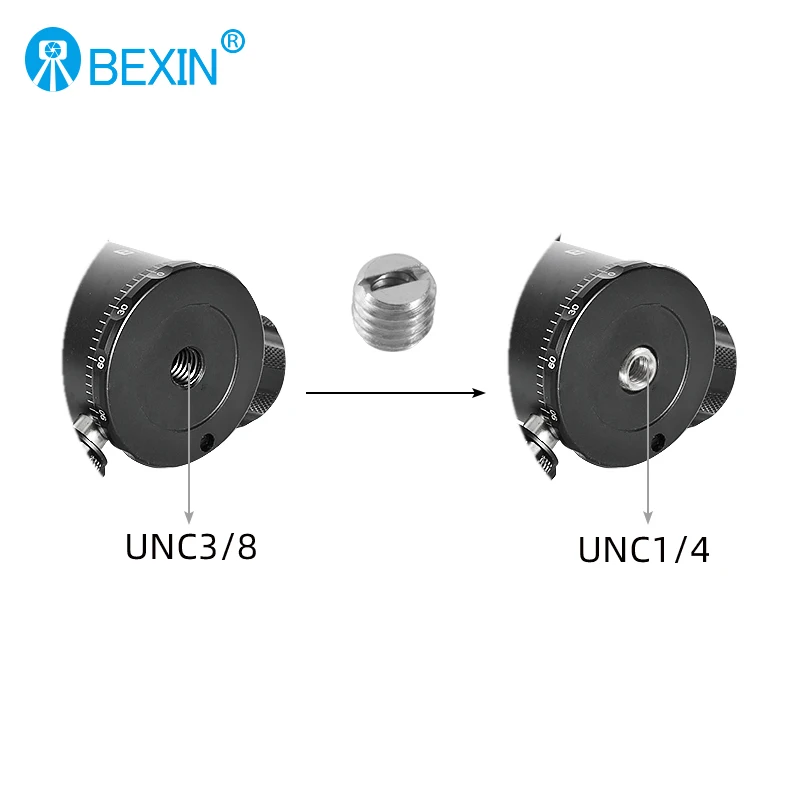BEXIN camera conversion screw nut 1/4" screw to 3/8" installation conversion suitable for camera tripod monopod
