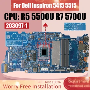 Материнская плата 203097-1 для ноутбука DELL Inspiron 5415 5515 R5 5500U R7 5700U 0FH5FM 0WKFHK материнская плата для ноутбука