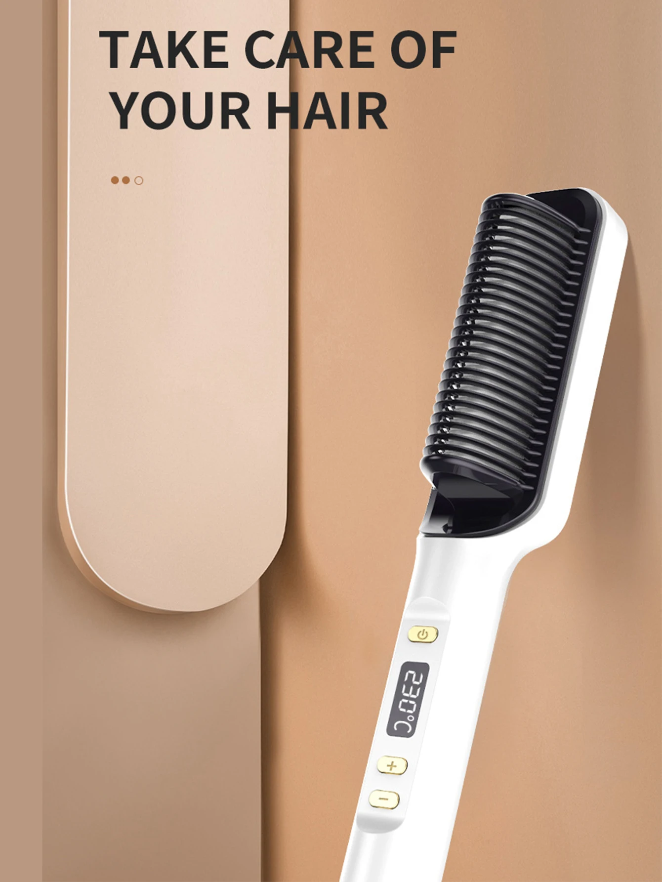 1 Pc Mini hair straightener, customized hot comb, hair styling tools, hair brush, straightening comb 2