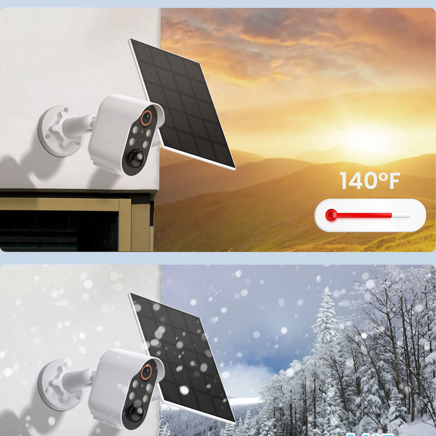 2MP solar video surveillance camera rechargeable WIFI PTZ