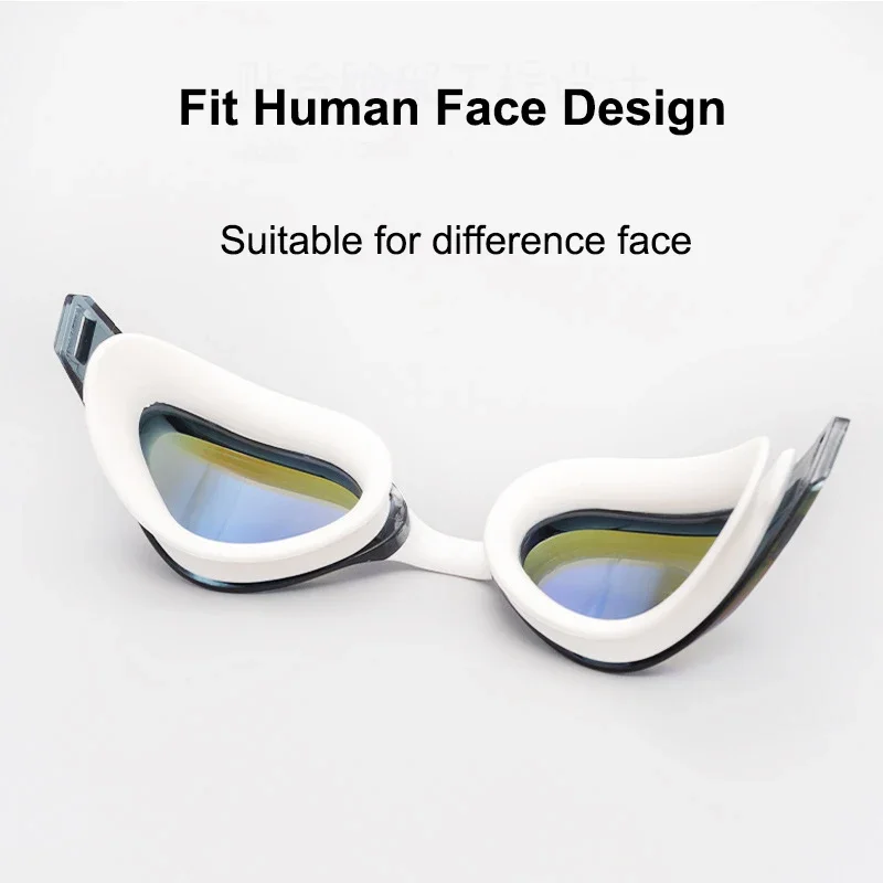 Silicone Swim Goggles Anti-fog UV Plating Pool Glasses Men Women Swimming Eyewear 5