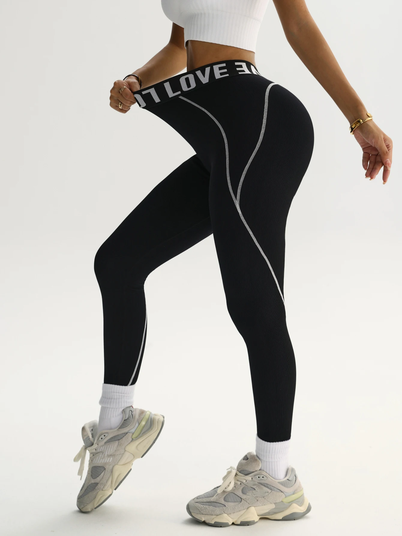 Women Fitness Leggings High Waist Seamless Leggings Sportswear Breathable Feamle Workout Legging 4