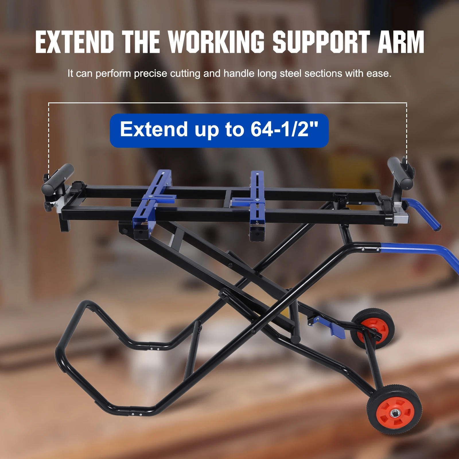 Miter Saw Stand with Wheels Mitering Chop Saw Stand with Powerlift Assist Folding Work Table Miter Saw Accessories