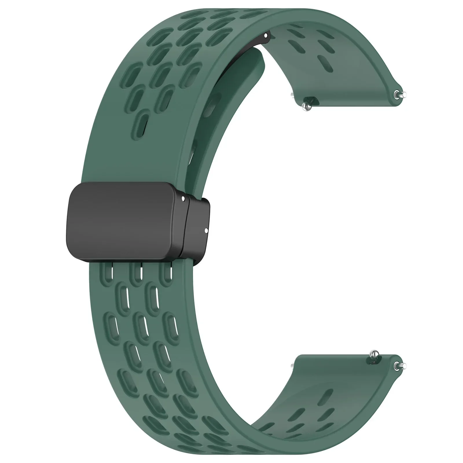 Breathable Magnetic Buckle Strap - Silicone Band for Smartwatches (20/22mm)