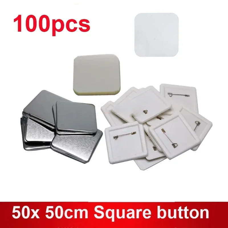 Badge Maker Button Maker Machine Magnet Maker 50x50mm Square Refrigerator Badge Press Machine Rotating Manual Making Fridge Magnet Badge Pins for Gifts Home Office Business