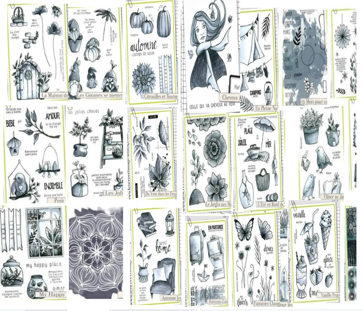 French Transparent Clear Silicone Stamp/Seal for DIY scrapbooking/photo album Decorative A7257