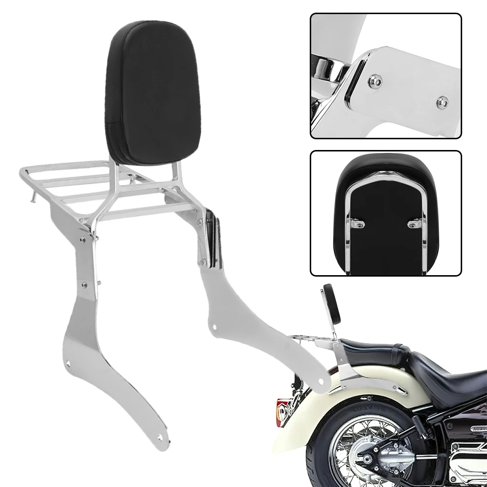 

Passenger Backrest Sissy Bar With Luggage Rack Motorcycle Detachable For Kawasaki Vulcan VN 900 VN900 Custom Classic 2006-2018