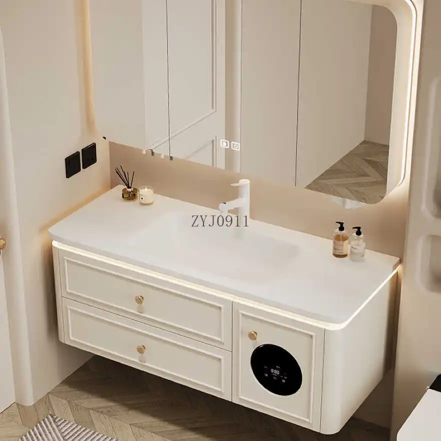 *Bathroom Cabinet Combination Hot Bending Integrated Basin Washbasin Washbasin