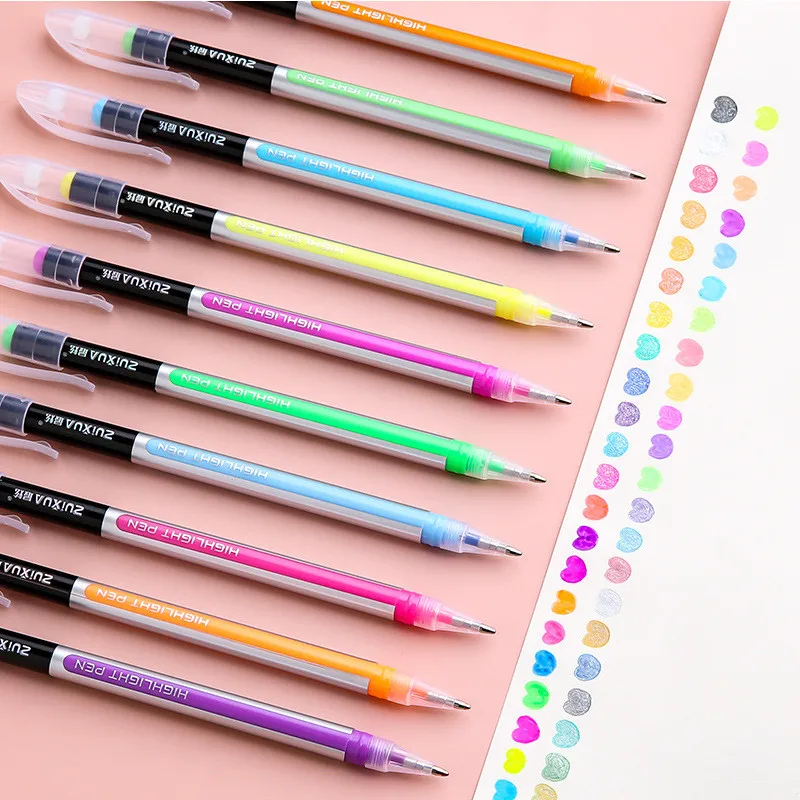 Bolígrafos de Gel de colores, juego de bolígrafos de purpurina para