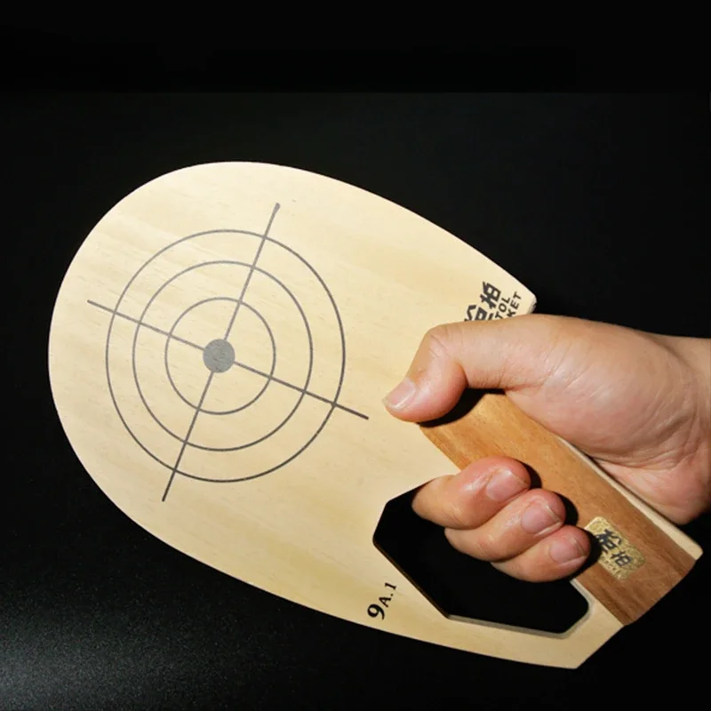 SANWEI Table Tennis Blade Pistol Racket 5 Wood 2 Carbon Ping Pong Blade Shake-Hand Grip Professional Ping Pong Paddles