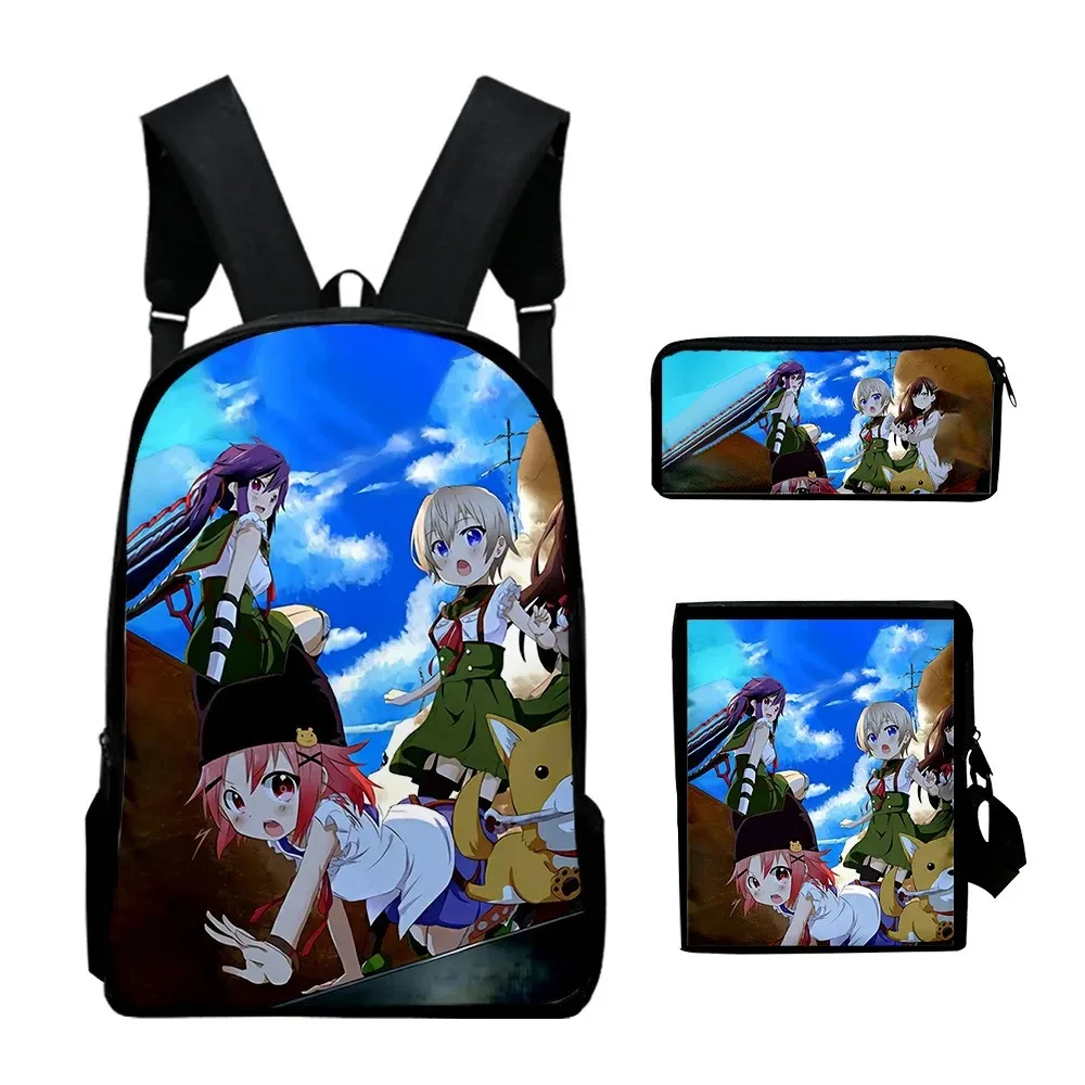3D Print School Live Backpack, mochilas escolares para alunos, mochila para laptop, bolsa de ombro inclinado, estojo de lápis,