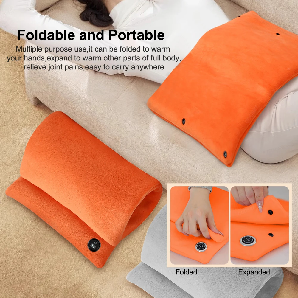 Electric Hand Warmer USB Hand Heater Graphene Heat Warm Bag Winter Hand Gloves Heating Pad Rechargeable Hands Warmer Warming Mat 3
