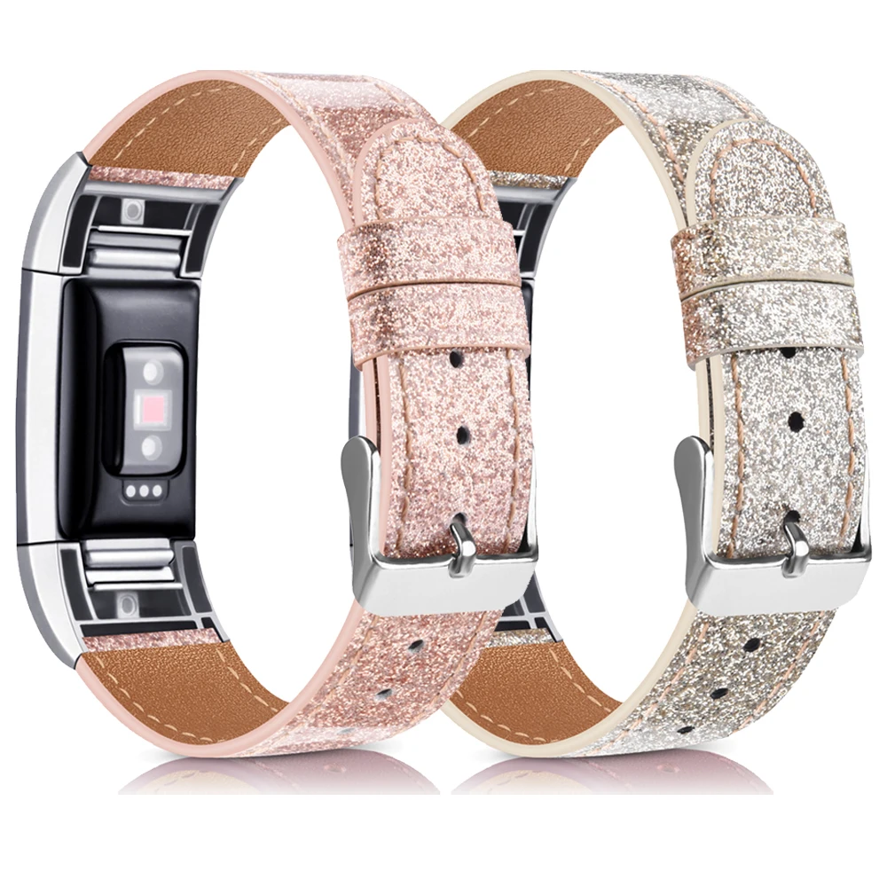 Cinturino Smart Watch In Pelle Di Lusso Per Fitbit Charge 2 Cinturino Di Ricambio Per Cinturino Fitbit Charge 2 Correa Bling Strap