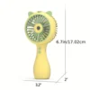 Handheld Fog Fan, Small Rechargeable Personal Cooling Fan with Portable Fog Water Function, Suitable for Indoor Travel Use 3