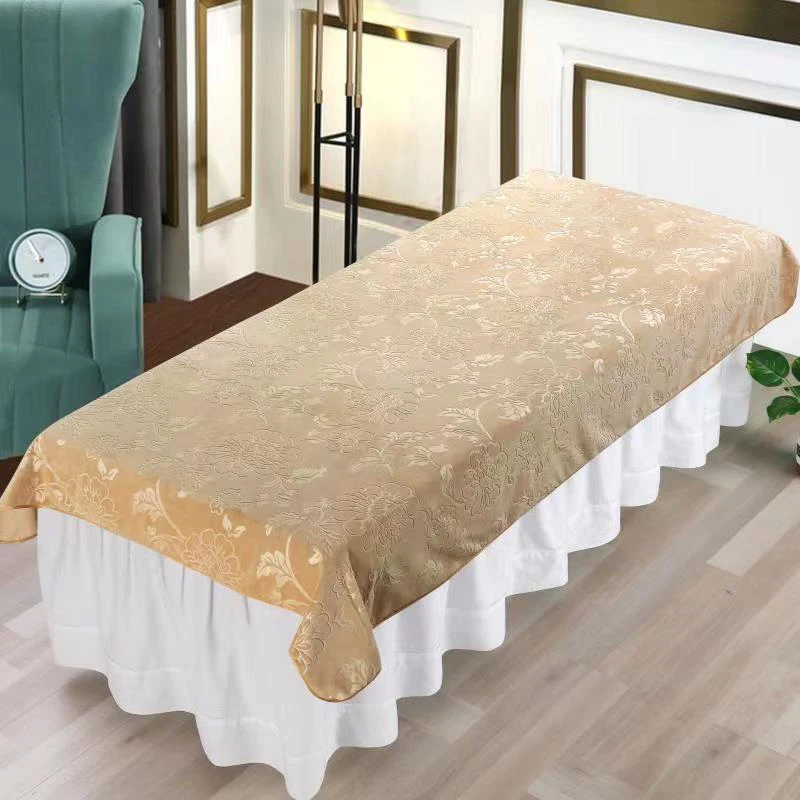 Soft Flannel Velvet Beauty Bedspread Beauty Bed Sheet SPA Massage Treatment Bed Table Cover Salon Sheet With / Without Hole
