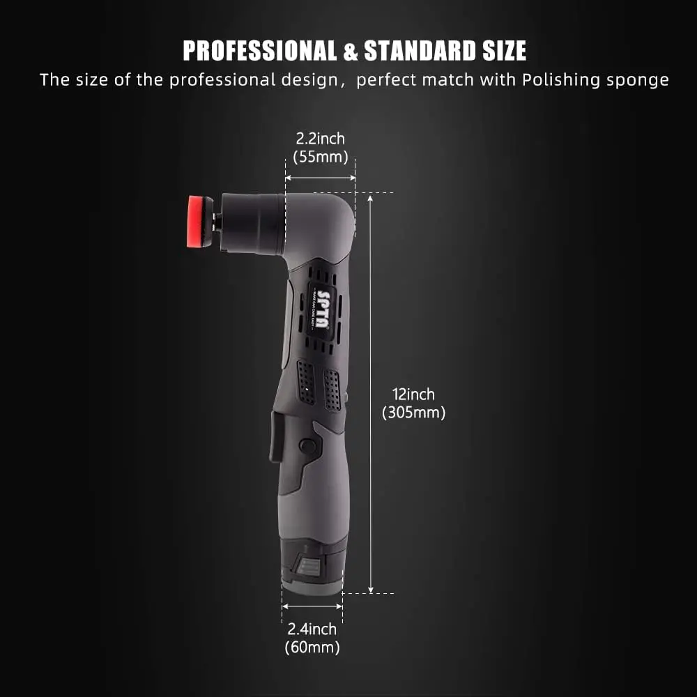 Cordless Mini Polisher, 12V Cordless Multi Polisher, Micro Scratches Killer Car Polisher RO/DA Mini Auto Machine Sets W