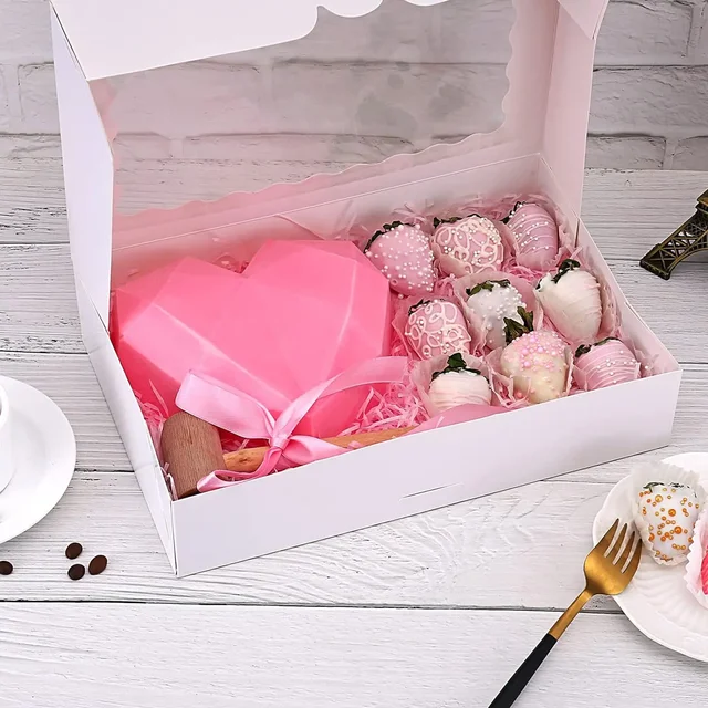 30 Scatole Cupcake 6 Fori Con Finestra | Cartone Alimentare 24x16x7.5cm - Foto 5