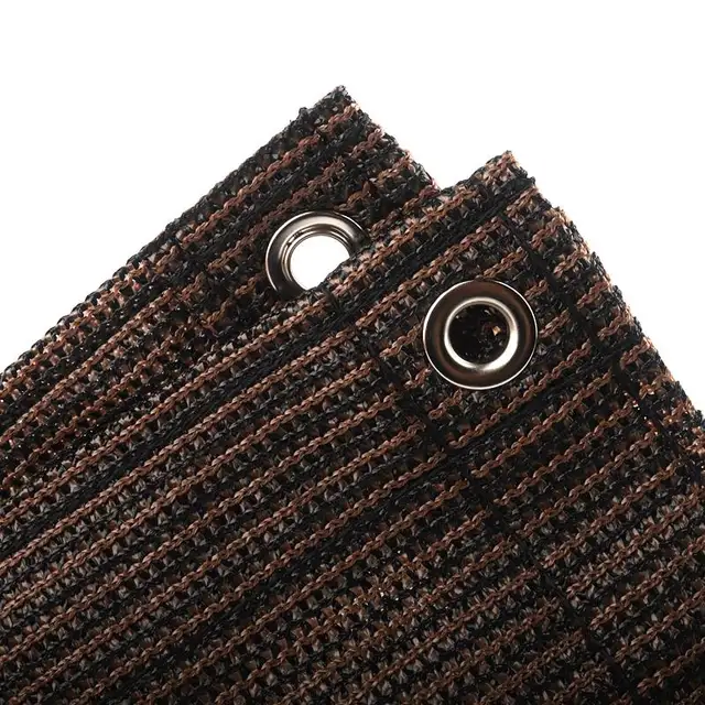 Customizabe 180 Gsm Sűrítse Az Uv-Ellenes Kávé Barna Napsütötte Nettó Pavilon Pergola Lombkorona Napsütéses Vitorlák Erkély Adatvédelmi Képernyő - Image 5