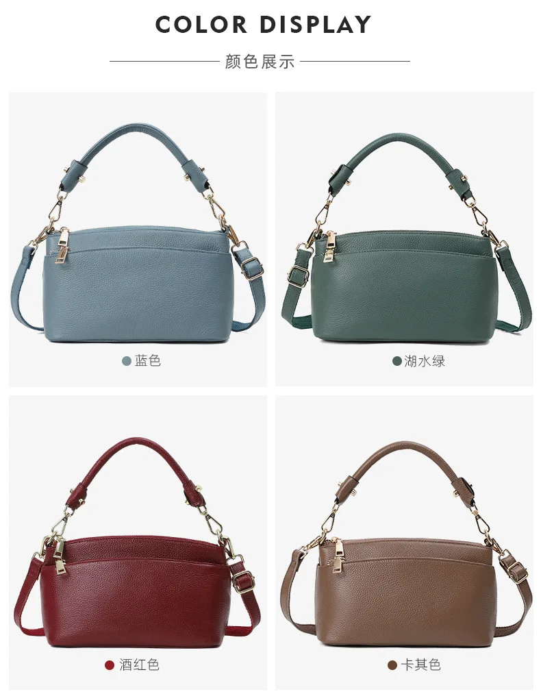 Genuine Leather Crossbody Bag for Women