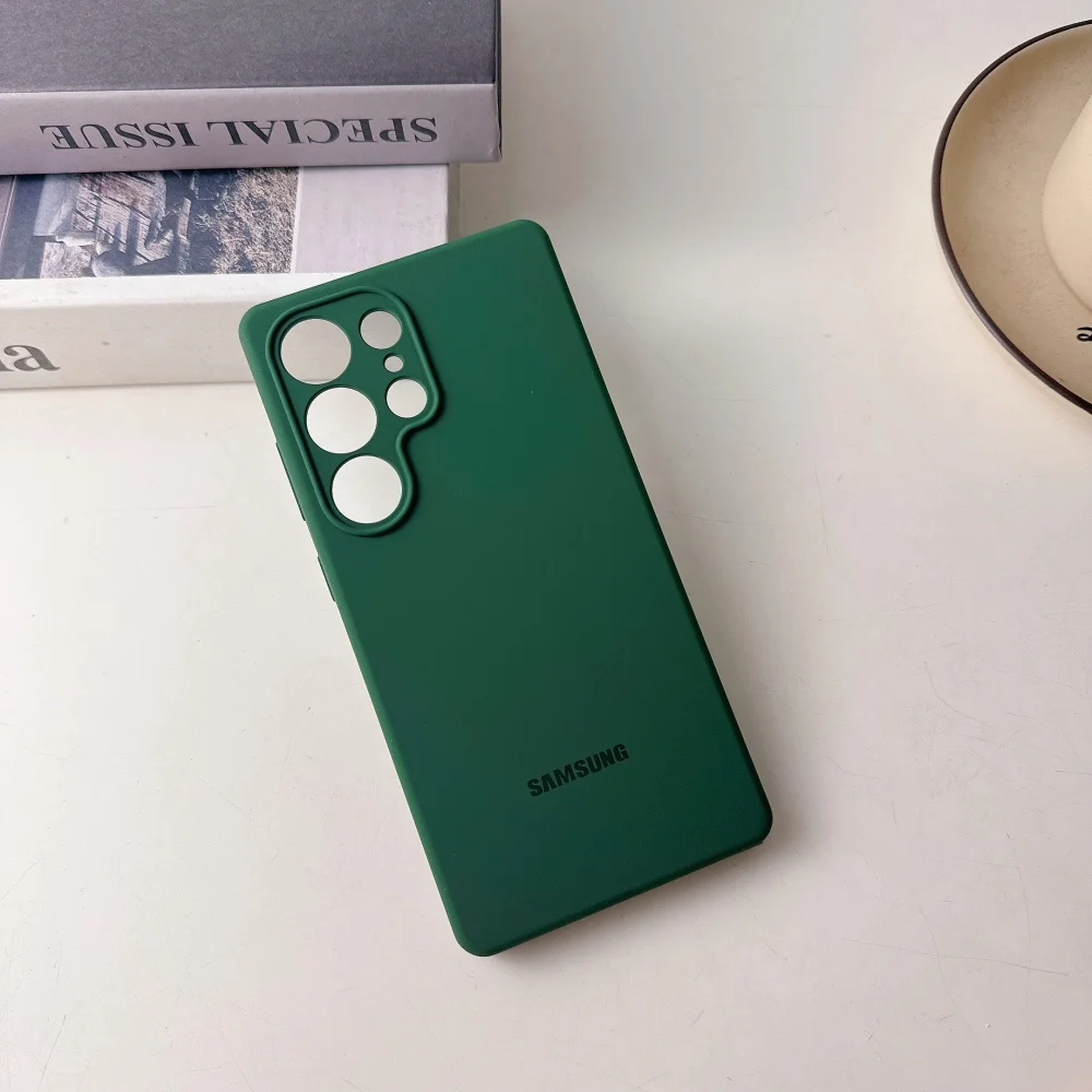 Premium Solid Color Liquid Silicone Soft Phone Case - Shockproof Protection with Box