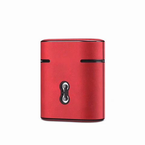 Bag Leather Sleeve Cover Case Storage Earphone Portable For Apple AirPods 2 1 Charging Case Front LED Visible