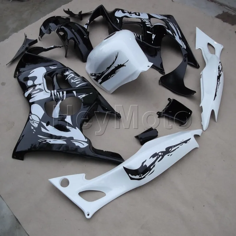 

ABS Комплект пластиковых деталей кузова для CBR600F3 1997 1998 Черный Белый CBR600 F3 97 98 Обтекатели для мотоциклов