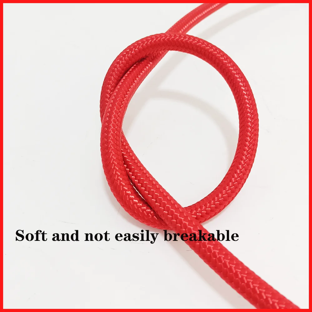 Fuel Hose Red Fuel Hose Oil Gas Line1M AN4-AN20 Nylon/Stainless Steel Braided Fuel Supply System Accessories