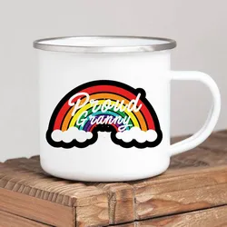 World's Best Grandma Enamel Coffee Mug - Thoughtful Gift for Grandmother on Mother's Day or Birthday (XH4591 - A015WH - 8)