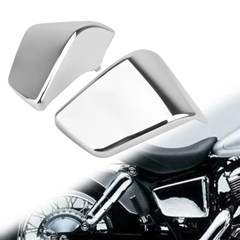 Motorcycle Chrome ABS Plastic Battery Side Fairing Cover For Honda