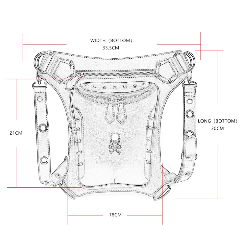 Поясная тактическая сумка Chikage в стиле стимпанк с рыцарем, женская модная уличная сумка через плечо в европейском стиле для верховой езды, Индивидуальная сумка через плечо