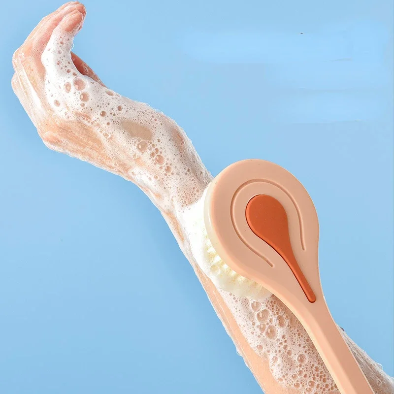 1 Stück extra lange Badebürste mit weichem Haar, Rückenschrubber, Duschmassage-Körperbürste für Spa-Erlebnis, Körperpeeling – Detail 3