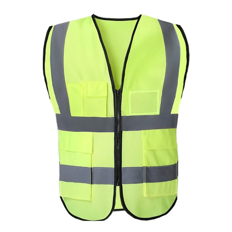 Y1UB Reflective Vest Accident Vest High Visibility Reflective Safety Vest for Adults