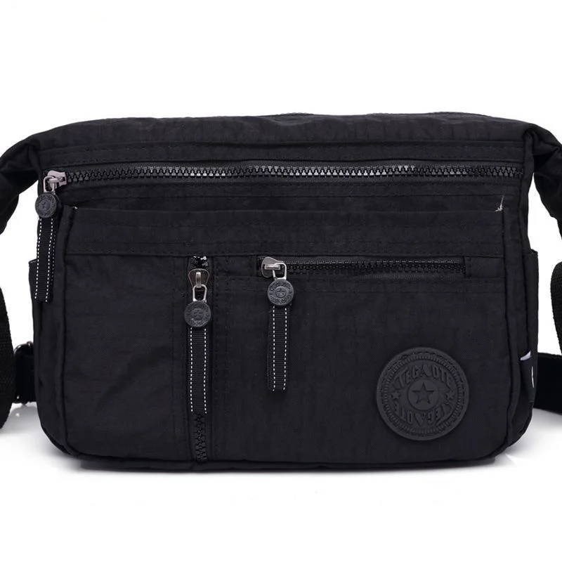 

Высококачественная прочная нейлоновая сумка-мессенджер на плечо для мужчин и женщин, вместительный кошелек, водонепроницаемый легкий синий фиолетовый красный M0932