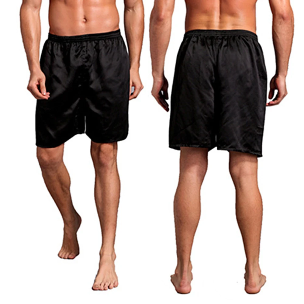 Men Pajama Pants Silk Satin Sleep Bottoms Nightwear