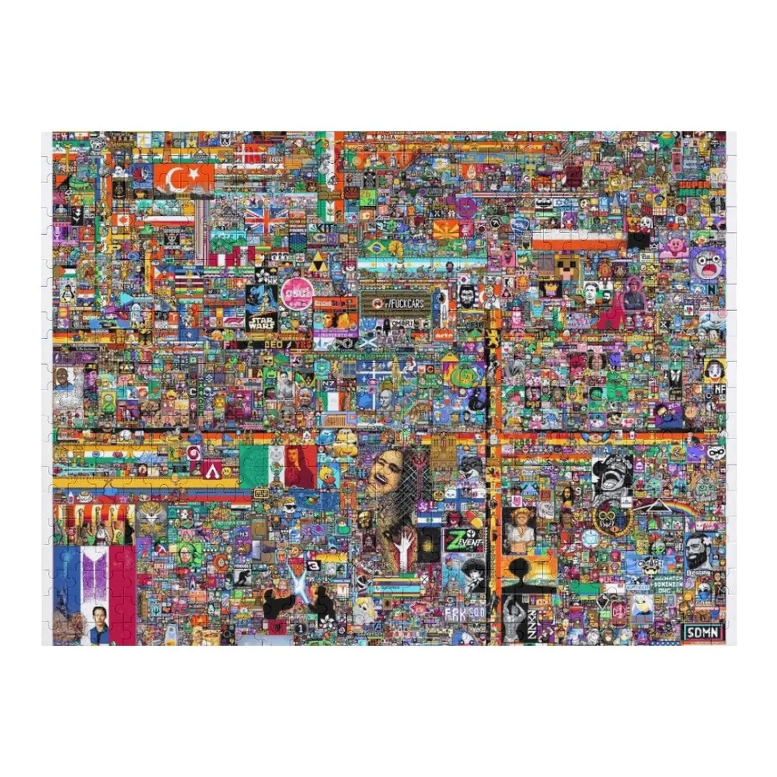 Reddit Place 2022 - final version Jigsaw Puzzle Photo Custom Customized Kids Gift Puzzle