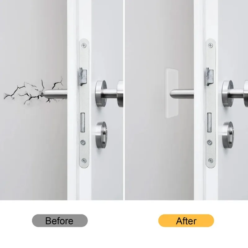 Silicone Door Stop Transparent Handle Buffer Cabinet Bumpers Anti-Collision Pads Wall Protector Silencer Crash Stickers 8/24Pcs