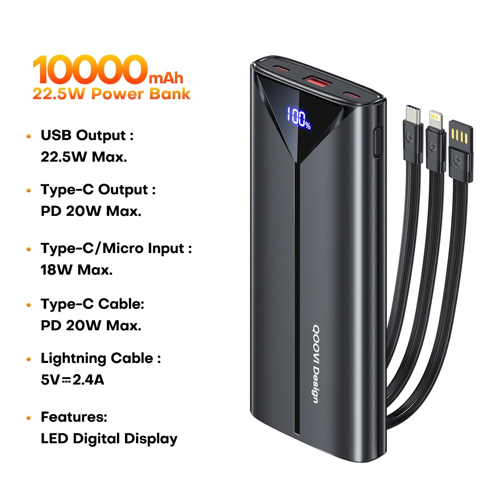 10000mAh Black