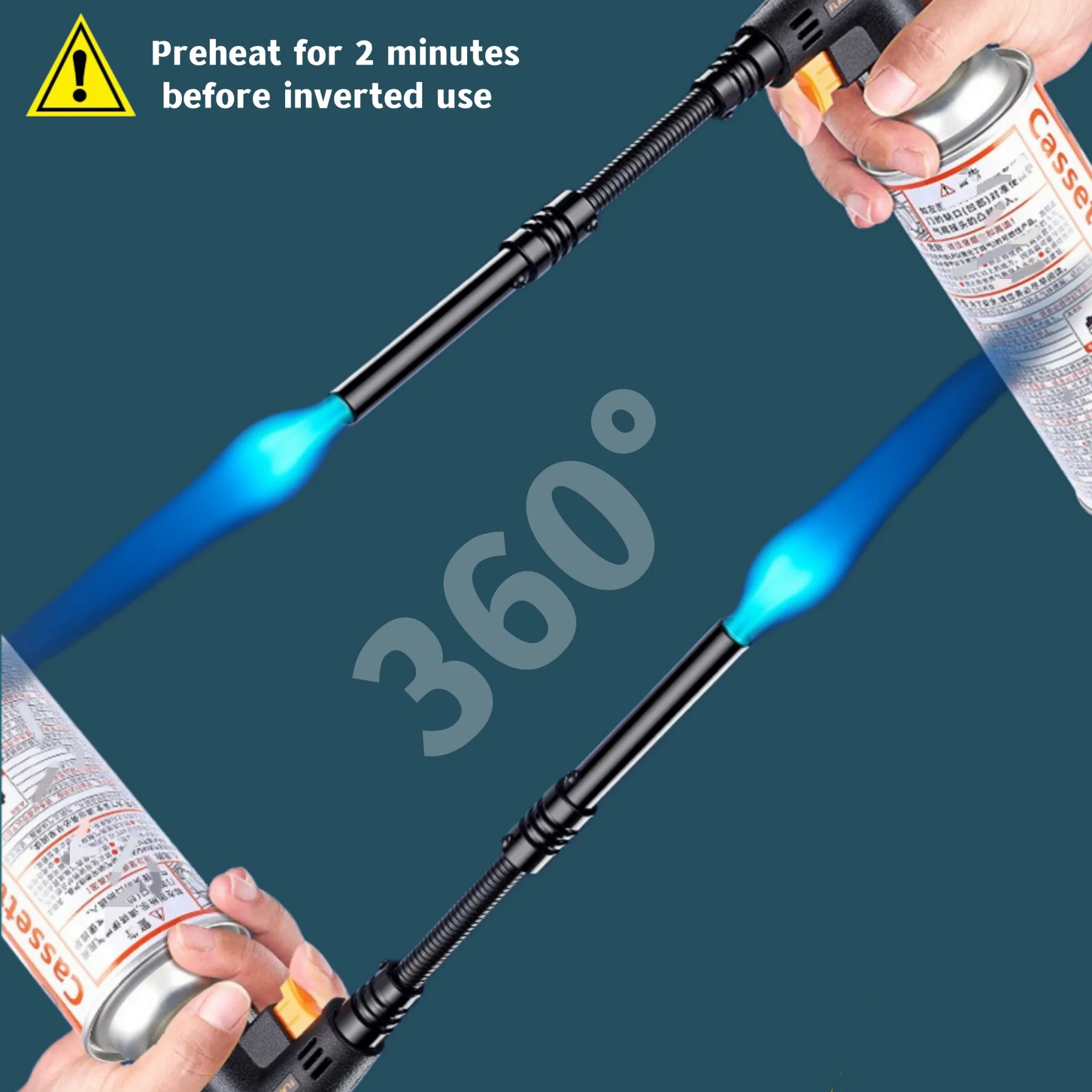 Gas Torch Butane Torch Welding Torch Portable Kitchen High Temperature Used for Cooking Charcoal Burning Barbecue
