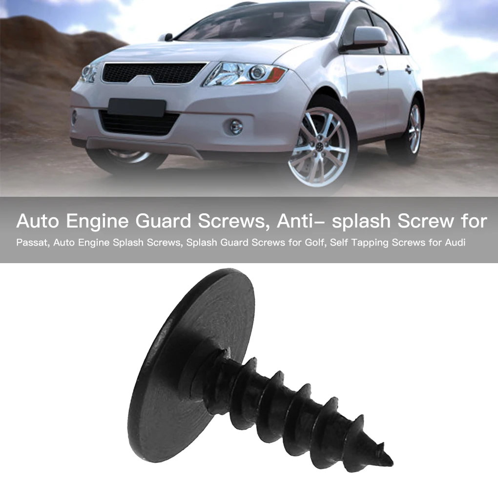 30 Pieces Self Tapping Screws Car Front Wheel Fastener License Plate