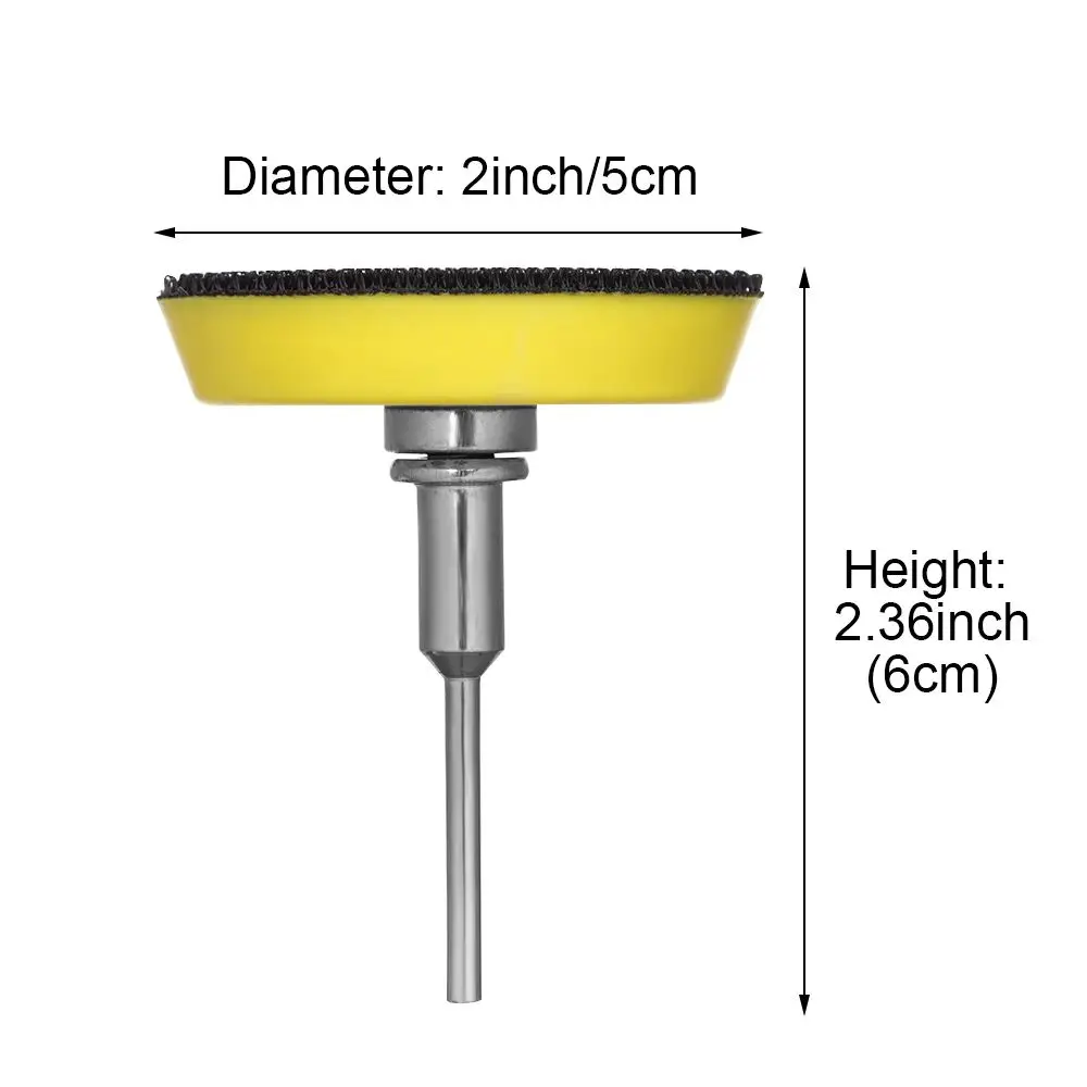 2inch 50mm with 3mm Shank Electric Grinder Abrasive Tools Sanding Pad for Polishing & Grinding Polish Backer Plate Sander Disc
