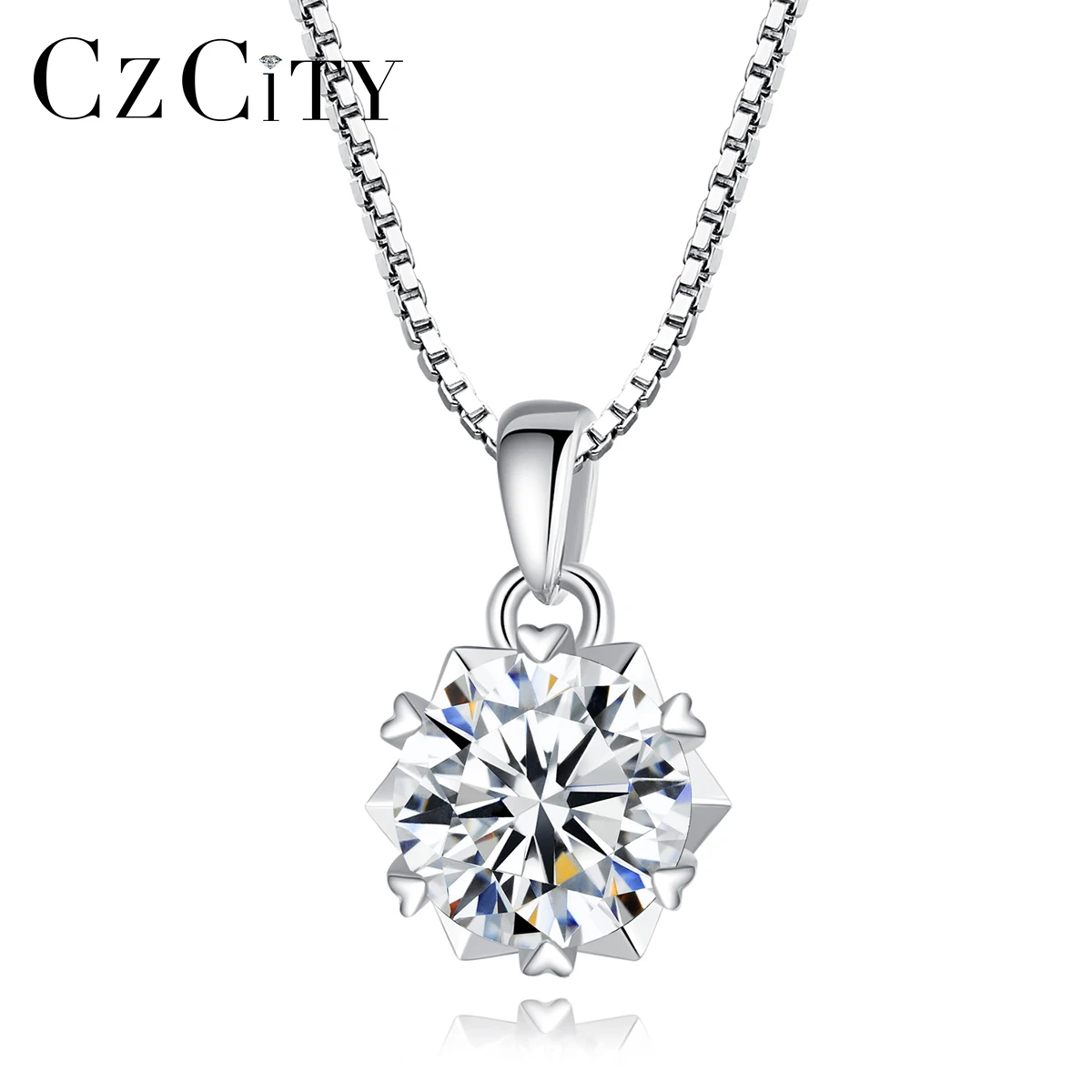 

Женская цепочка с кулоном из серебра 925 пробы, 1 к