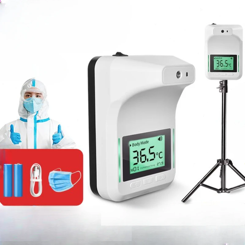 

Long-distance full-automatic temperature detector for vertical shopping mall at the entrance of infrared thermometer integrated