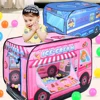 Pop Up Play Tent Foldable Ice Cream Van Playhouse Vehicle Toys for Kids Role Play for Toddlers Boys and Girls Gift Outdoor Game 1